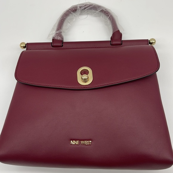 Nine West Ionna Satchel Claret - Picture 10 of 11